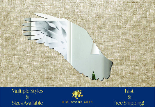 Decorative Eagle Wing Shaped Acrylic Mirror | Many Shapes Available