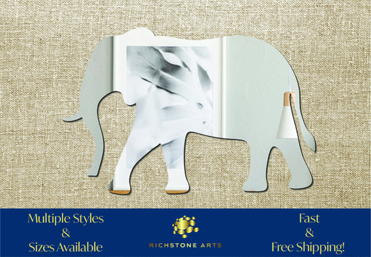 Decorative Elephant Shaped Acrylic Mirror | Many Shapes Available