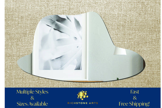 Decorative Fedora Shaped Acrylic Mirror | Many Shapes Available