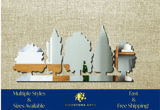 Decorative Forrest Shaped Acrylic Mirror | Many Shapes Available