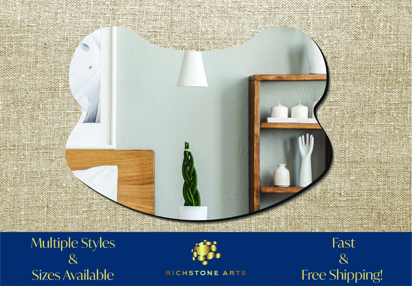 Decorative Frog Head Shaped Acrylic Mirror | Many Shapes Available