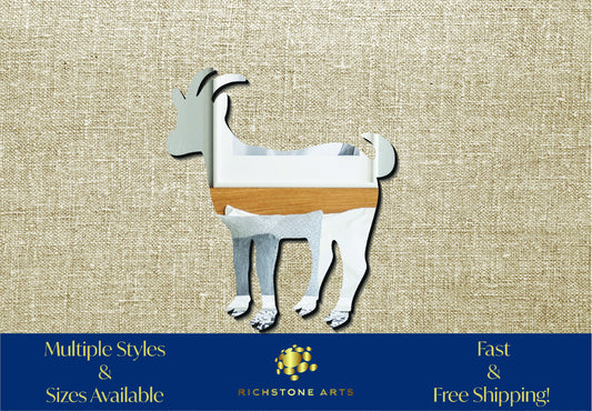 Decorative Goat Shaped Acrylic Mirror | Many Shapes Available