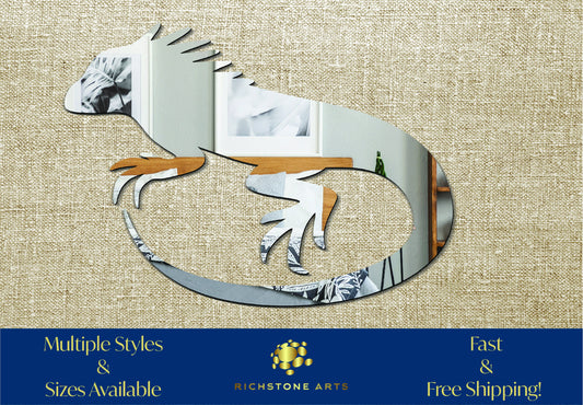 Decorative Iguana Shaped Acrylic Mirror | Many Shapes Available