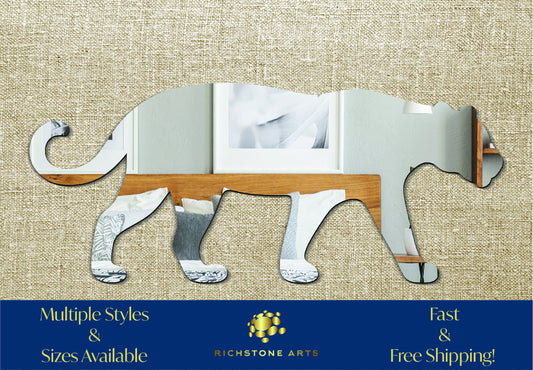 Decorative Jaguar Shaped Acrylic Mirror | Many Shapes Available