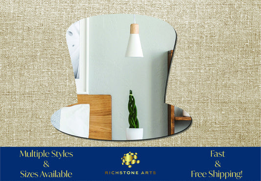 Decorative Magic Hat Shaped Acrylic Mirror | Many Shapes Available