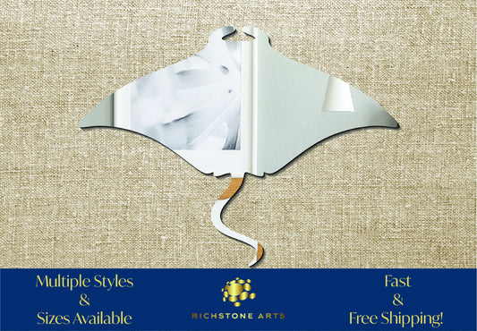 Decorative Manta Ray Shaped Acrylic Mirror | Many Shapes Available