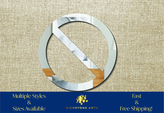 Decorative No Sign Shaped Acrylic Mirror | Many Shapes Available