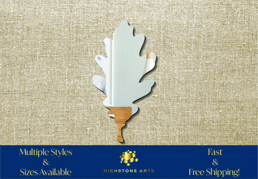 Decorative Oak Leaf Shaped Acrylic Mirror | Many Shapes Available