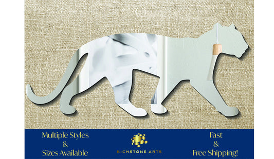 Decorative Panther Shaped Acrylic Mirror | Many Shapes Available