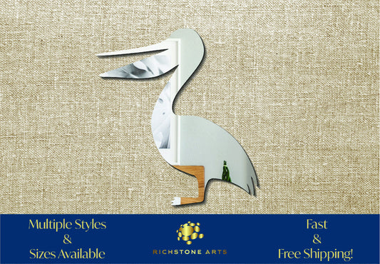 Decorative Pelican Shaped Acrylic Mirror | Many Shapes Available