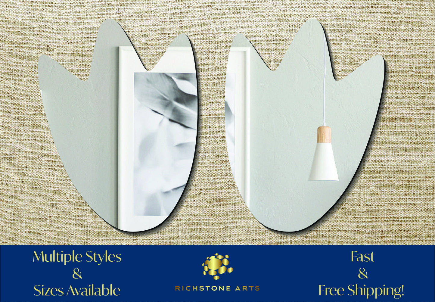 Decorative Penguin Feet Shaped Acrylic Mirror | Many Shapes Available