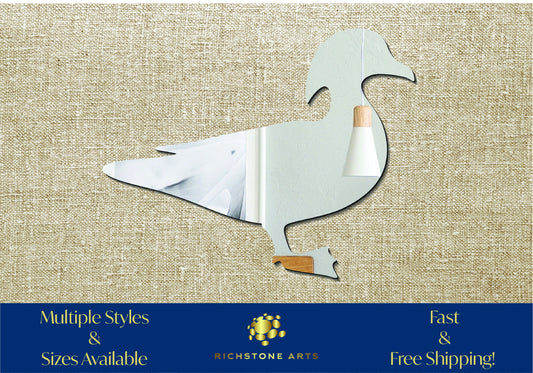 Decorative Wood Duck Shaped Acrylic Mirror | Many Shapes Available