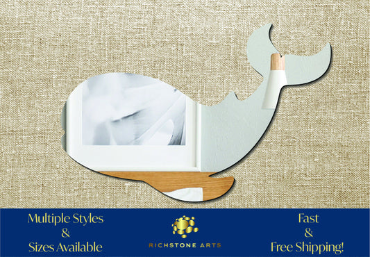 Decorative Whale Shaped Acrylic Mirror | Many Shapes Available