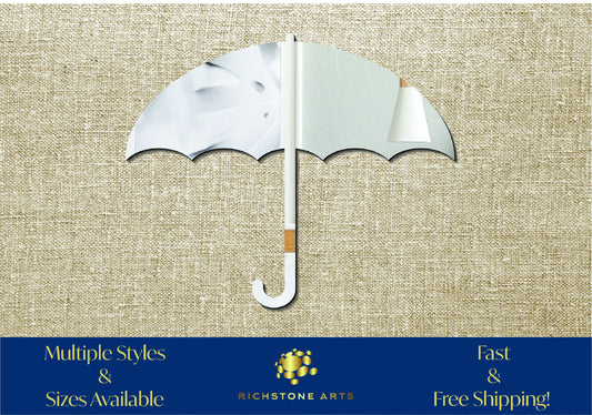 Decorative Umbrella Shaped Acrylic Mirror | Many Shapes Available