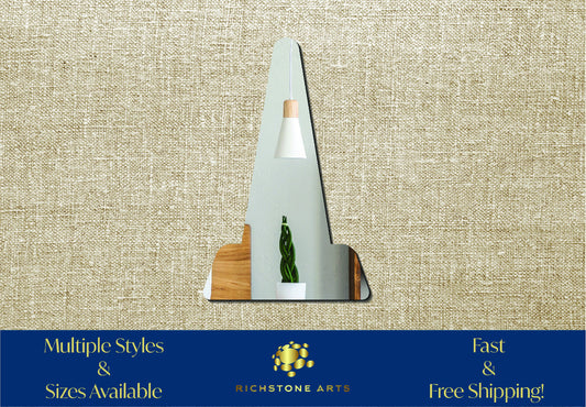 Decorative Traffic Cone Shaped Acrylic Mirror | Many Shapes Available