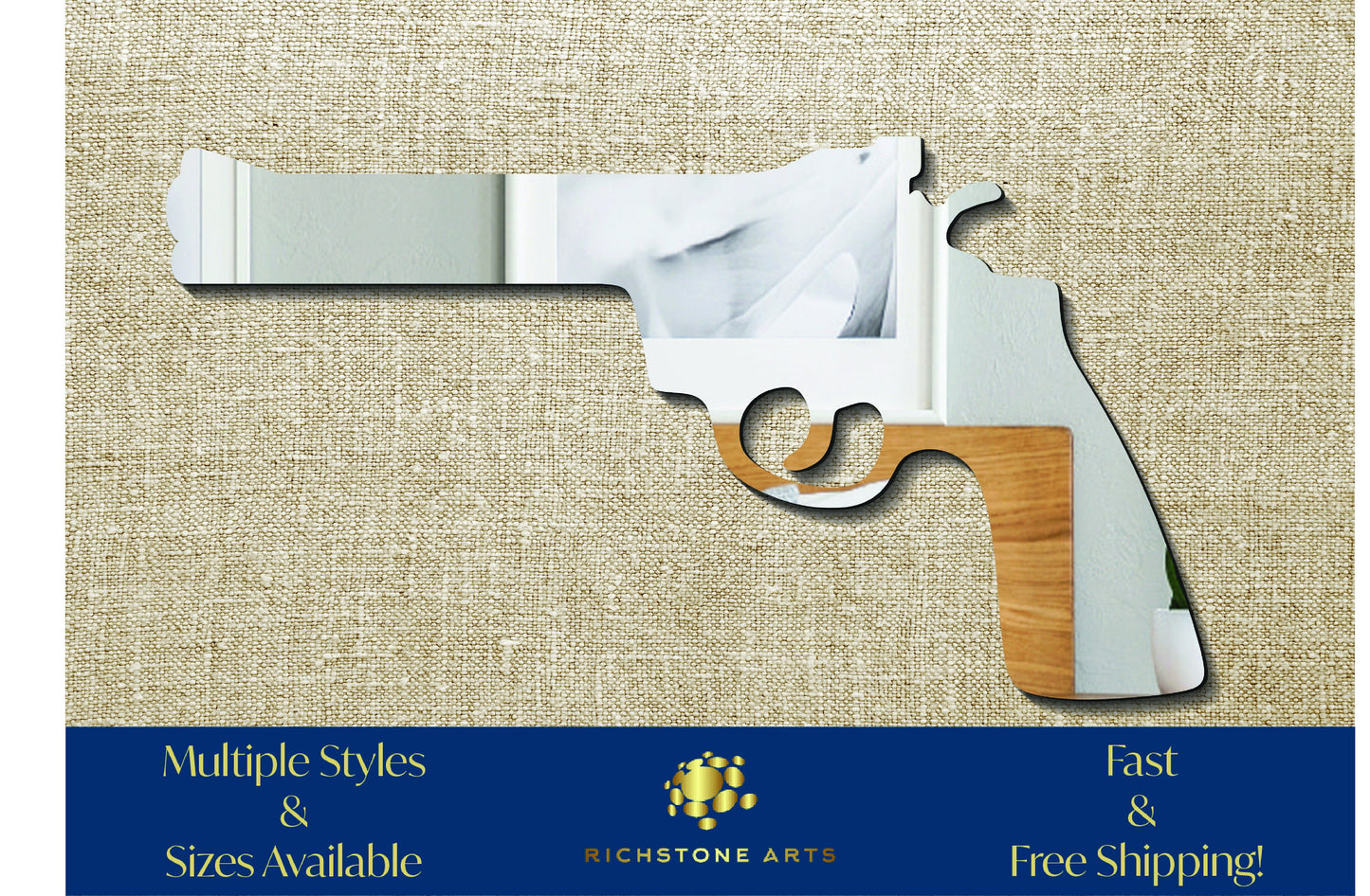 Decoration Revolver Shaped Acrylic Mirror | Many Shapes Available