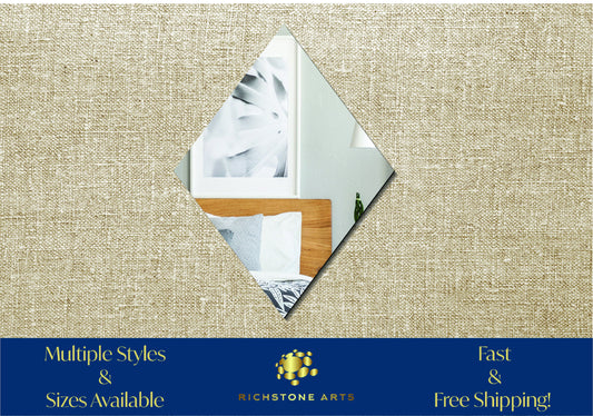 Decoration Rhombus Shaped Acrylic Mirror | Many Shapes Available