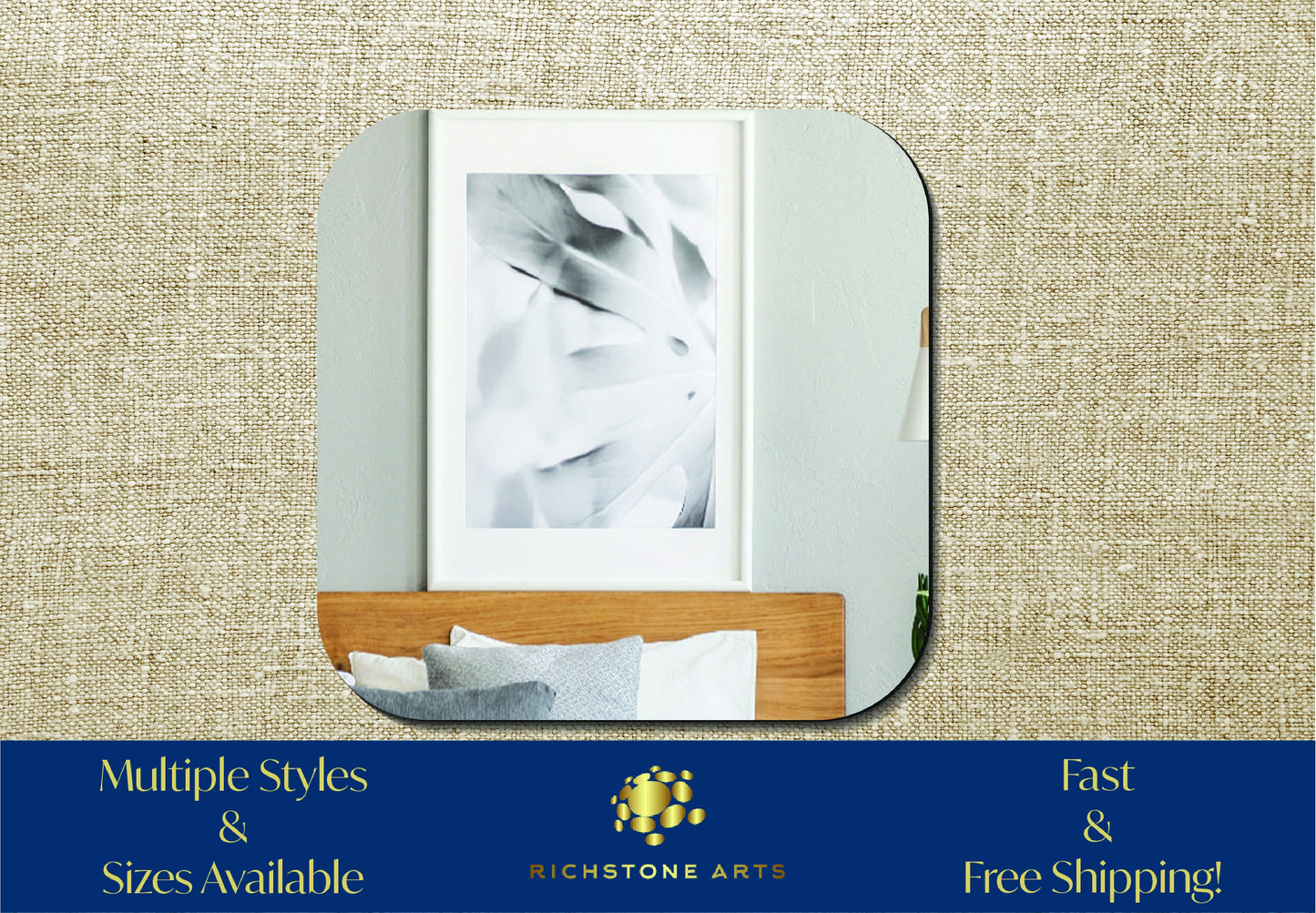 Decoration Rounded Square Shaped Acrylic Mirror | Many Shapes Available