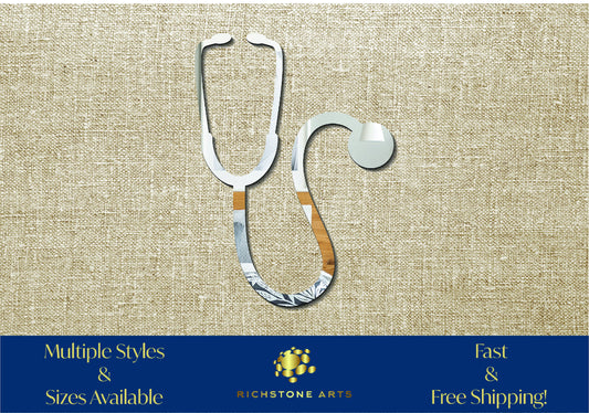 Decoration Stethoscope Shaped Acrylic Mirror | Many Shapes Available