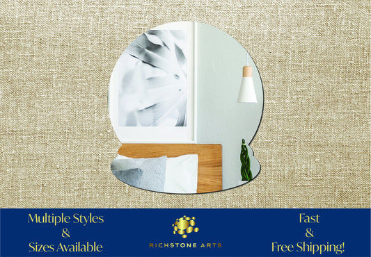 Decoration Snow Globe Shaped Acrylic Mirror | Many Shapes Available