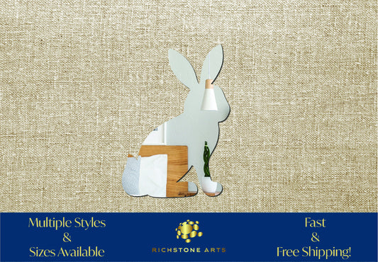 Decoration Sitting Bunny Shaped Acrylic Mirror | Many Shapes Available