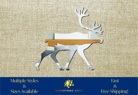 Decorative Caribou Shaped Acrylic Mirror | Many Shapes Available