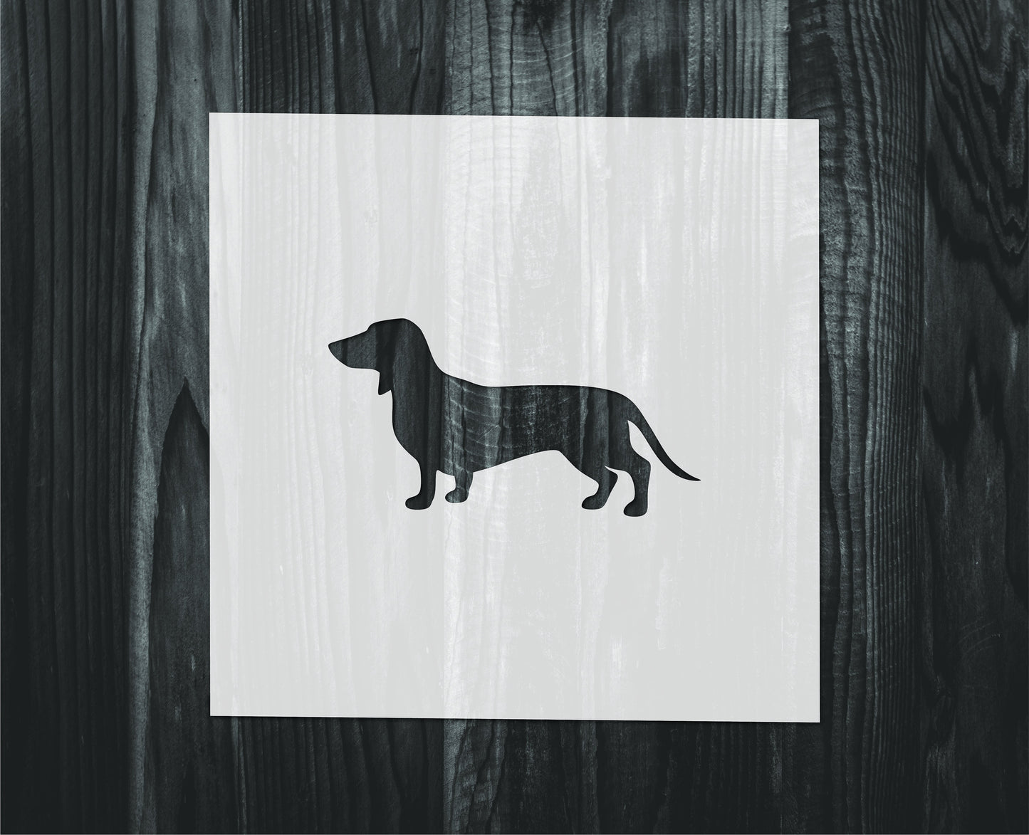 Dachshund stencil, Mylar reusable stencil, Stencil, FAST SHIPPING