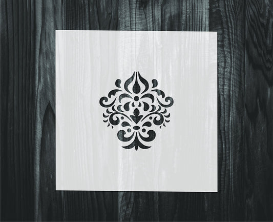 Damask stencil, Mylar reusable stencil, Stencil, FAST SHIPPING