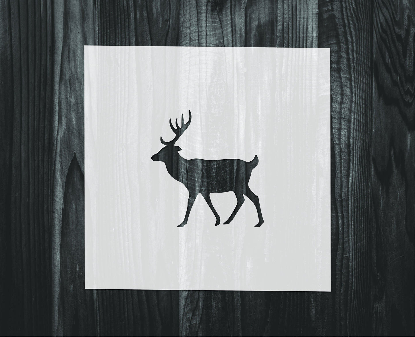 Deer Stencil, Mylar reusable stencil, Stencil, FAST SHIPPING