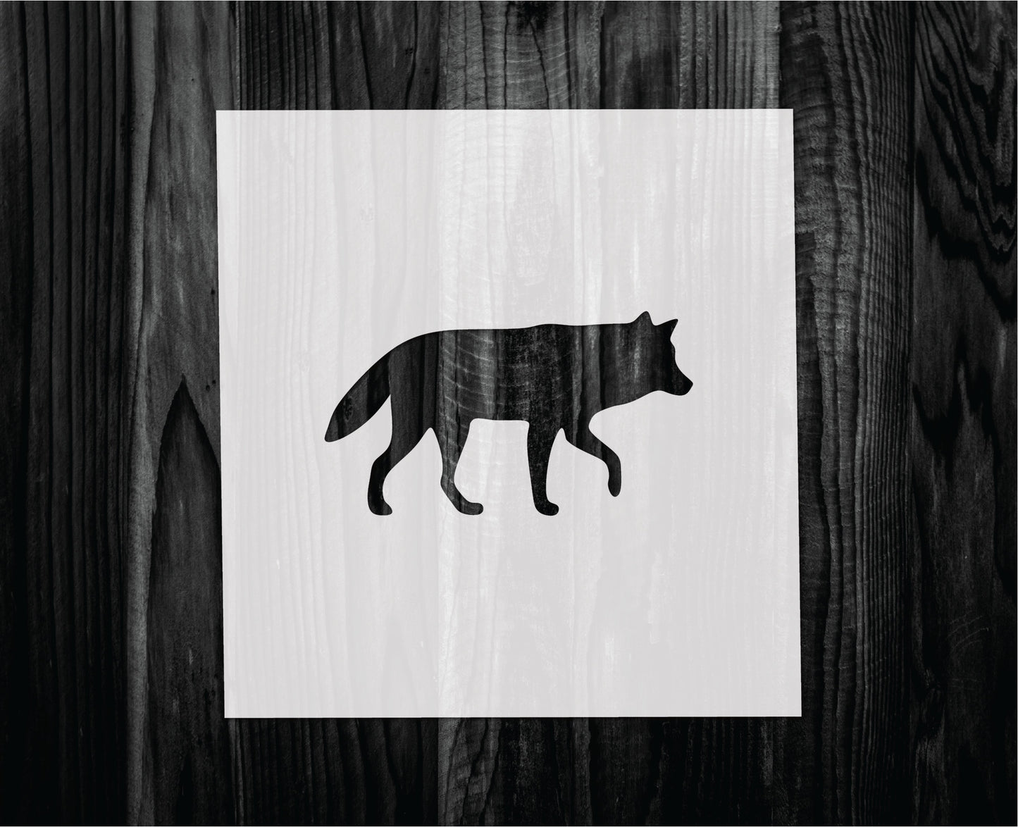 Wolf stencil, Mylar reusable stencil, Stencil, FAST SHIPPING