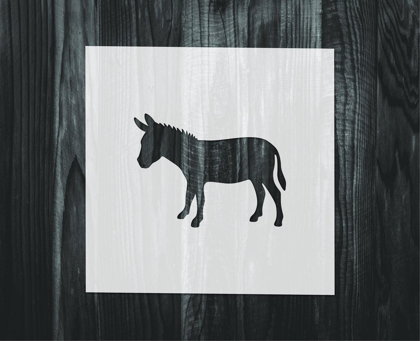 Donkey Stencil, Mylar reusable stencil, Stencil, FAST SHIPPING