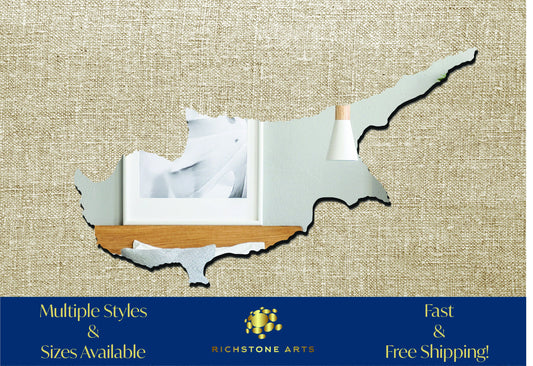 Decorative Cyprus Shaped Acrylic Mirror | Many Shapes Available