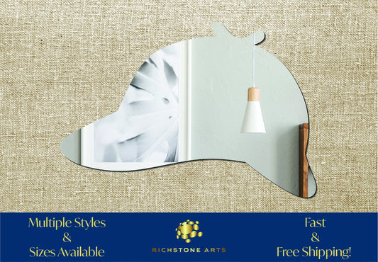 Decorative Detective Hat Shaped Acrylic Mirror | Many Shapes Available