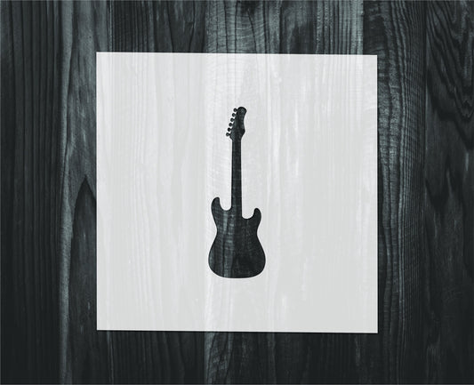 Electric guitar Stencil, Mylar reusable stencil, Stencil, FAST SHIPPING