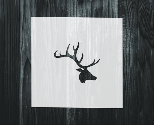 Elk head Stencil, Mylar reusable stencil, Stencil, FAST SHIPPING