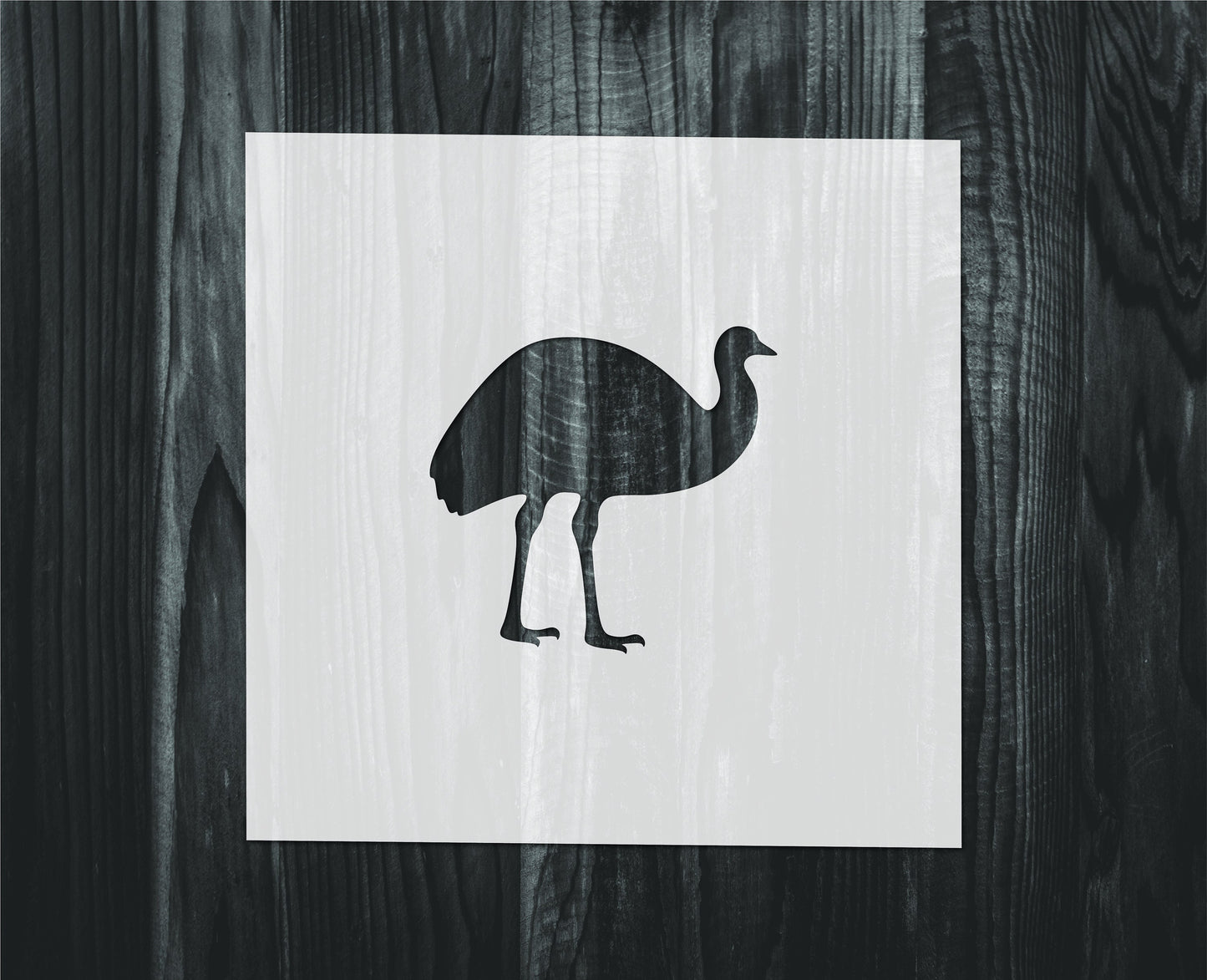 Emu Stencil, Mylar reusable stencil, Stencil, FAST SHIPPING