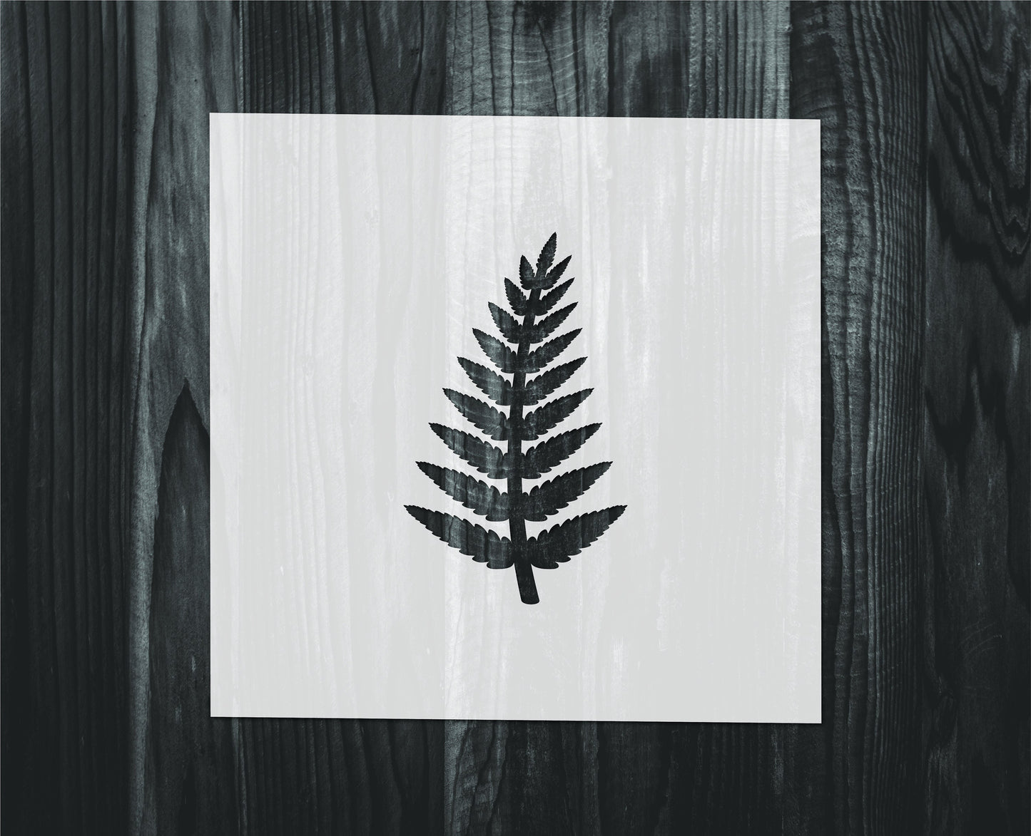 Fern Stencil, Mylar reusable stencil, Stencil, FAST SHIPPING