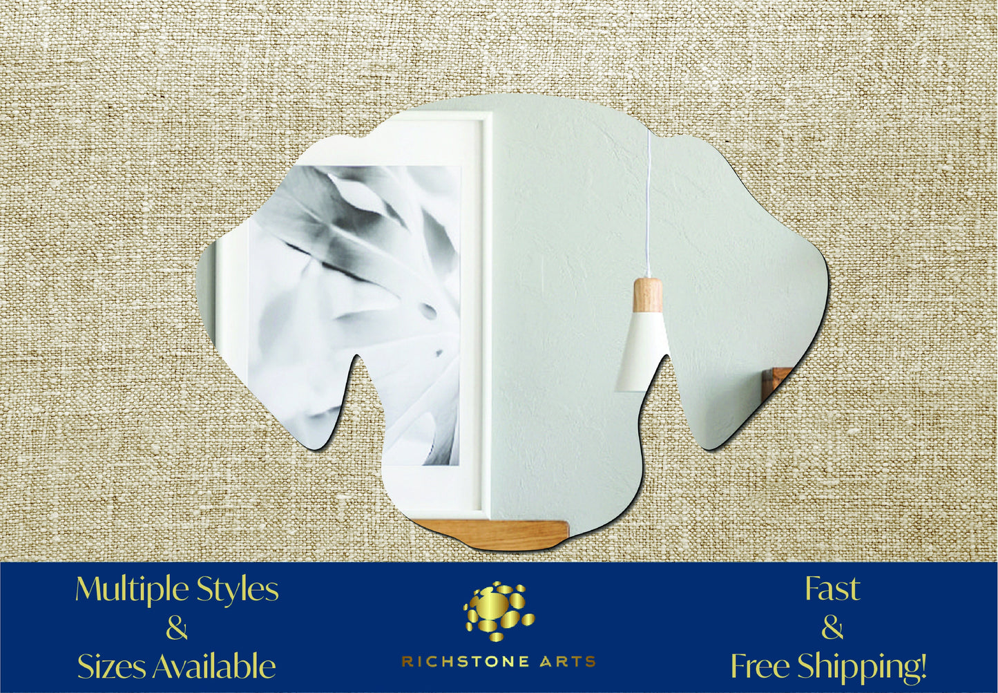 Decorative Dog Head Shaped Acrylic Mirror | Many Shapes Available