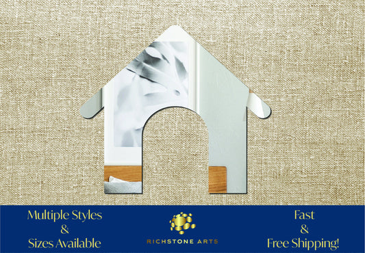 Decorative Dog House Shaped Acrylic Mirror | Many Shapes Available