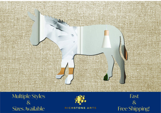 Decorative Donkey Shaped Acrylic Mirror | Many Shapes Available