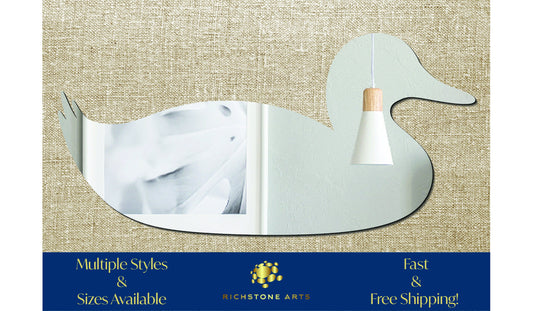 Decorative Duck Shaped Acrylic Mirror | Many Shapes Available