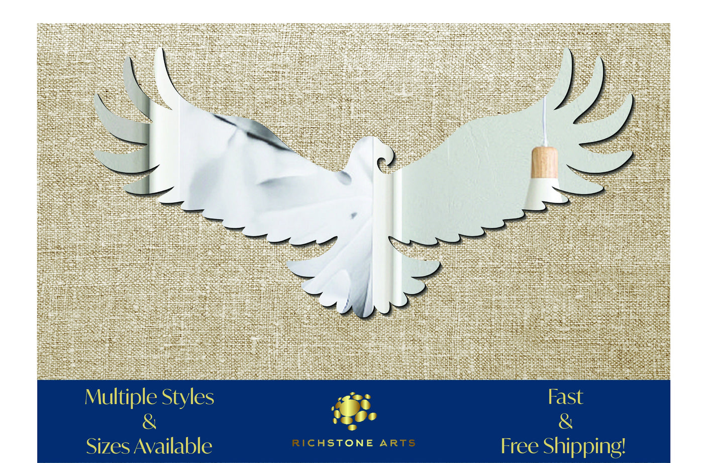 Decorative Eagle Shaped Acrylic Mirror | Many Shapes Available