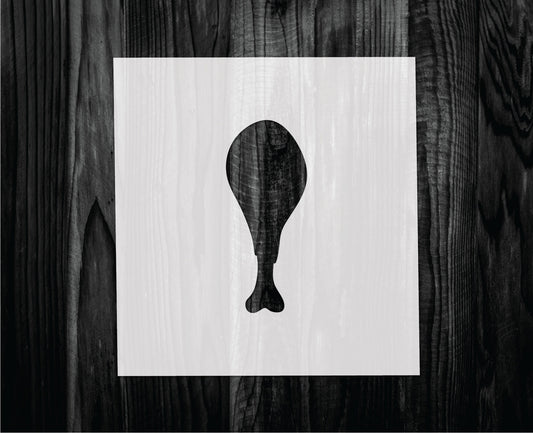 Turkey Leg Stencil, Mylar reusable stencil, Stencil, FAST SHIPPING