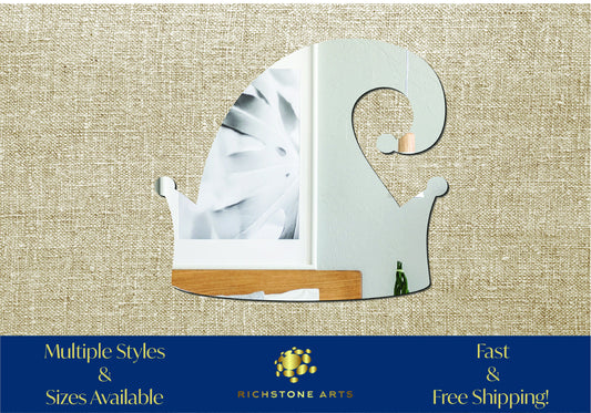 Decorative Elf Hat Shaped Acrylic Mirror | Many Shapes Available