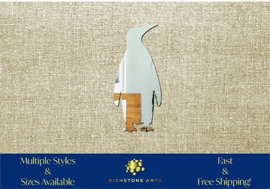 Decorative Emperor Penguin Shaped Acrylic Mirror | Many Shapes Available