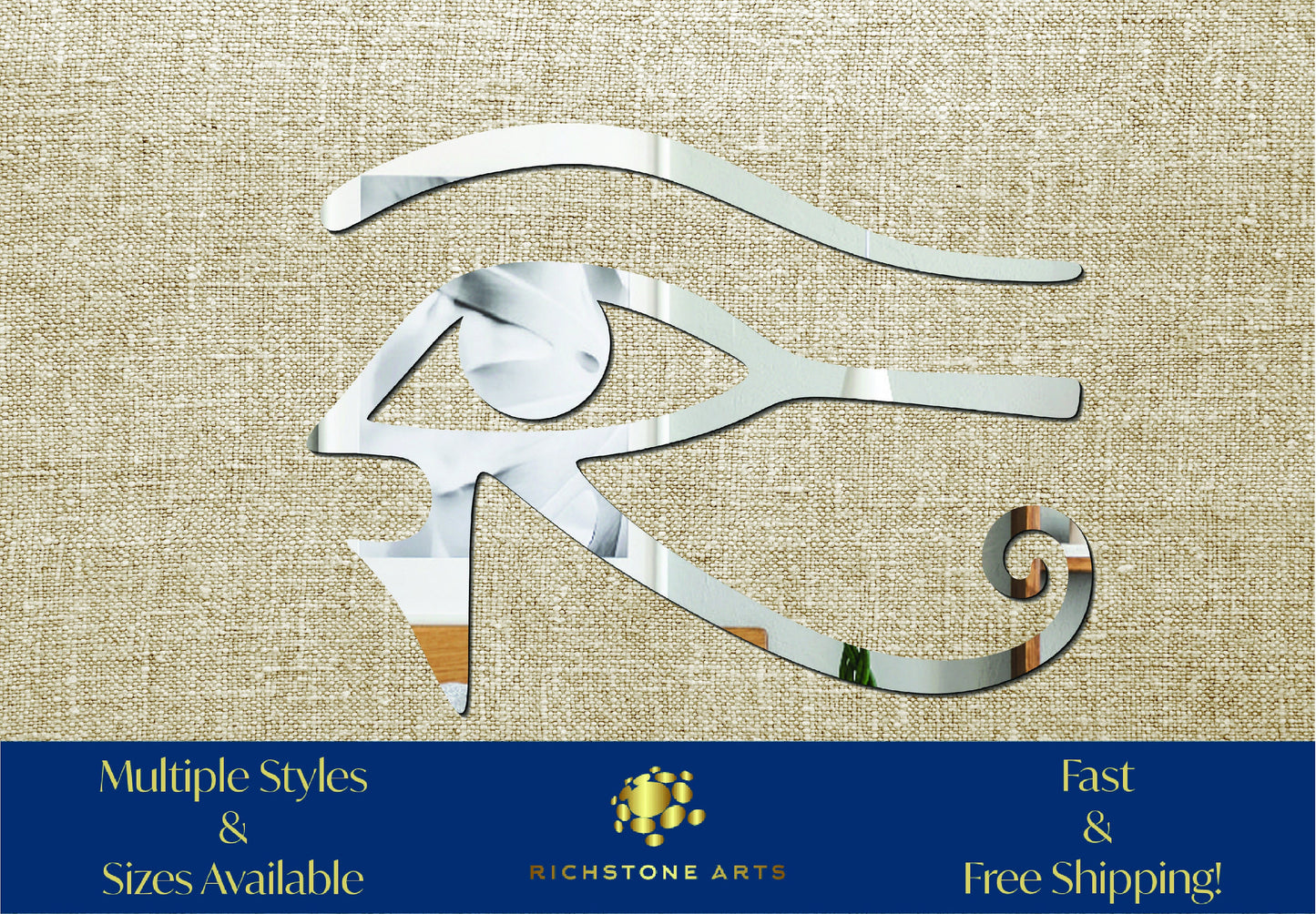 Decorative Eye of Horus Shaped Acrylic Mirror | Many Shapes Available