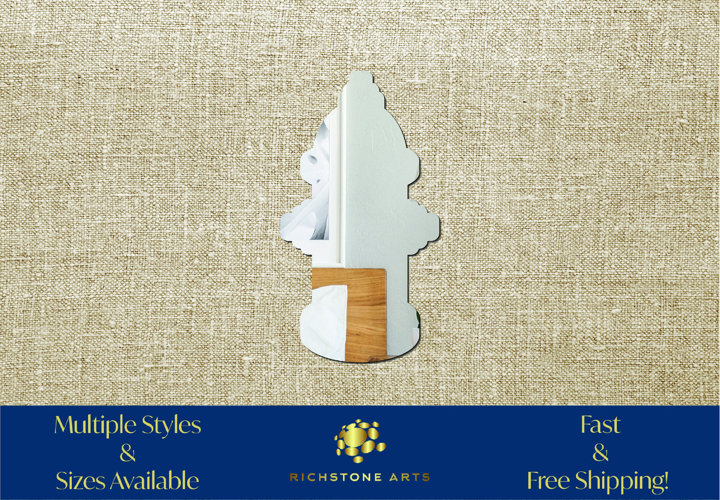 Decorative Fire Hydrant Shaped Acrylic Mirror | Many Shapes Available
