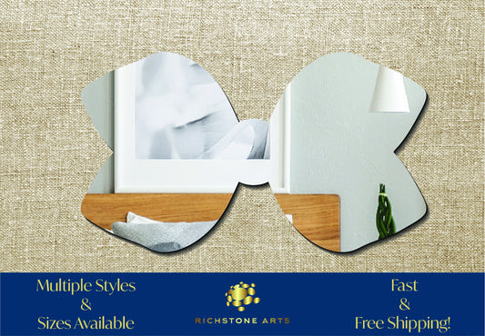 Decorative Hairbow Shaped Acrylic Mirror | Many Shapes Available