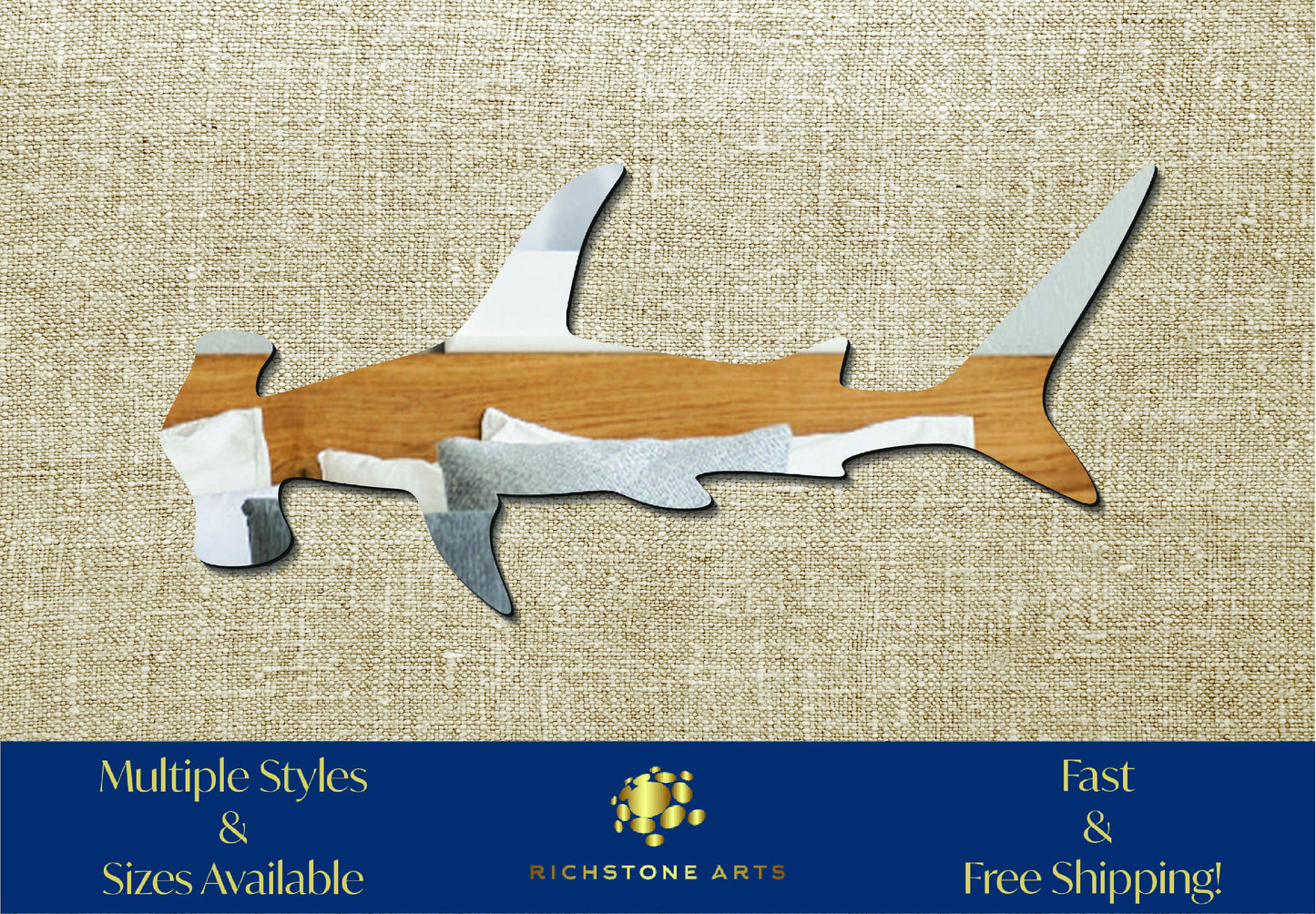 Decorative Hammerhead Shark Shaped Acrylic Mirror | Many Shapes Available