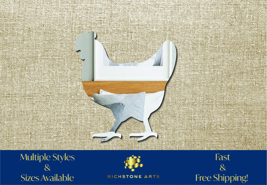 Decorative Hen Shaped Acrylic Mirror | Many Shapes Available